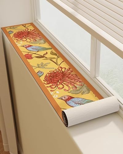 Waterproof Non-Slip Window Sill Mat, 72" Cushion Protector for Pets & Plants, Anti-Cat Scratch, Ideal for Office & Bedroom Use