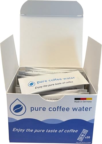 pure coffee water | Mineralien zur Anreicherung von entmineralisiertem Wasser für den perfekten Kaffeegenuss, zum Schutz deiner Geräte und Gesundheit | 30 Sticks für 150l Kaffeewasser (SCA-konform)