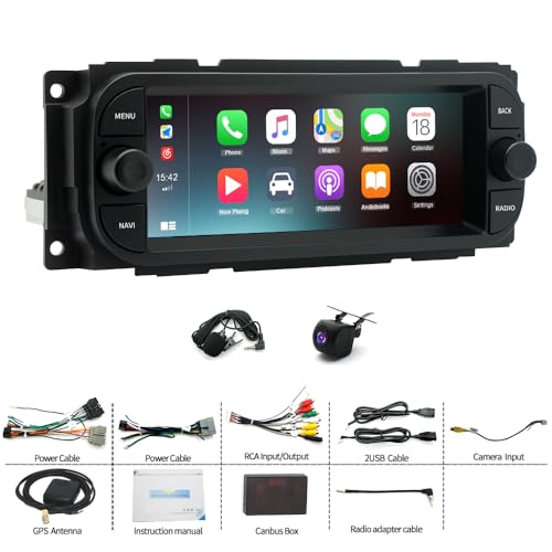 Radio con pantalla táctil 6.86'' Android 13 para Chrysler PT Cruiser miniatura 2
