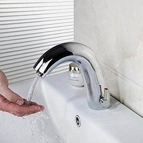 Robinet capteur salle de bain mitigeur automatique eau chaude et froide pour lavabo contemporain