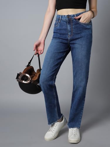 Image of HIGH Star Women's Straight Fit Mid Rise Jeans