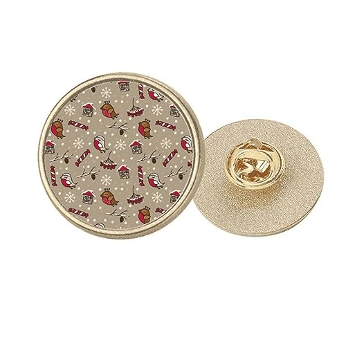 Broche flocon de neige en métal doré taille M avec épingle sécurisée