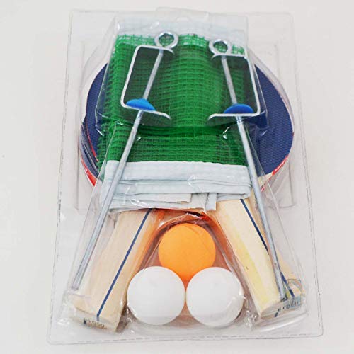 Conjunto Raquete para Ping Pong 3 Bolas Suporte Poker