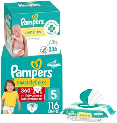 Amazon.com: Pampers Swaddlers 360 Pull-On Diapers, Size 5, 116 Count
