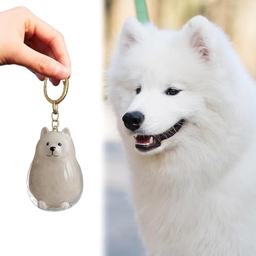 Zengjunwei Hundehaar Sammler Schlüsselanhänger Charme Memorial Storage Box, Haustier Haar Lagerung Schlüsselanhänger,Haustier Katze Hund Haar Lagerung Fall für Tierhalter (I)