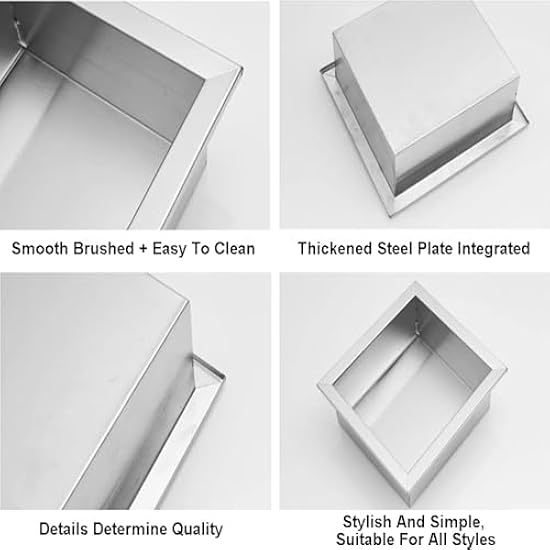 Mensola Angolare Da Bagno In Acciaio Inox - 30cm Argento Per Doccia, Cucina O Camera - Foto 5