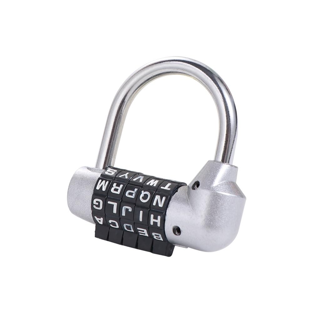 Suitcase Locks, Combination Padlock Zinc Alloy Code Changeable Digital Lock Multicolor(Silver)