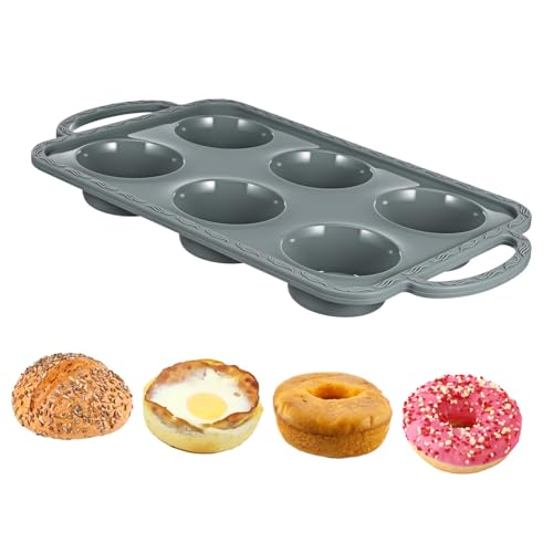 Ciieeo Non Stick Flexible Bakeware for Creative Muffins and Cupcakes for Daily Use and Parties Heat Silicone Cavity Design