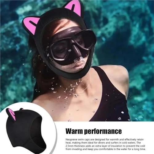 Gorro de natación contra el agua fría con capucha de neopreno 5