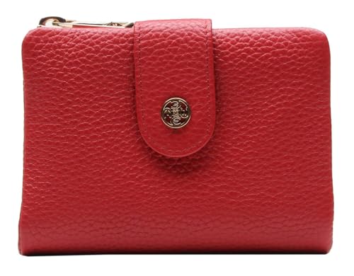 Portefeuille rouge Madison compact contre l'encombrement