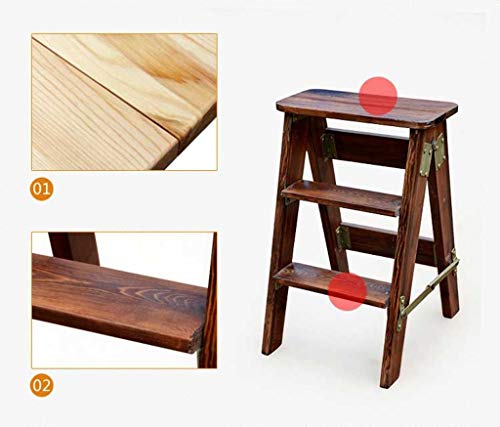 Tabouret escabeau pliable en bois pour optimiser les petits espaces