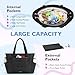 mommore Diaper Bag Tote with Stroller Organizer Puffer Bag Large Capacity Baby Bag 3 Pcs with Changing Pad for Travel, Hospital