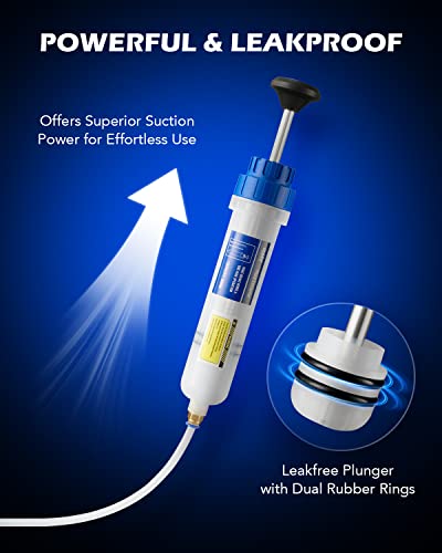 image for Orion Motor Tech Oil Extractor Pump, 200mL Manual Fluid Extractor for 