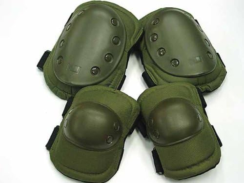 Green Tactical Military Outdoor Sport Knee & Elbow Protective Pads Hot Sale