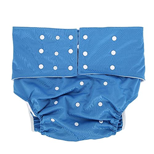 Pañal lavable para adultos, pantalones reutilizables contra la incontinencia para adultos, bolsillo de doble apertura ajustable, sin fugas, cubierta de pañal de enfermería, pañales de cuidado de orina
