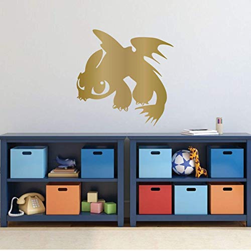 Vinilo decorativo personalizado dragón sin dientes miniatura 3