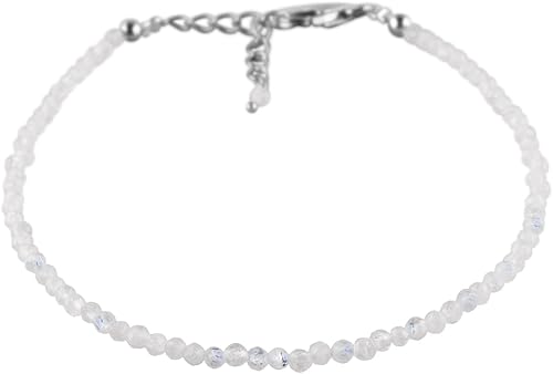 Miniatura 46 de InfinityGemsArt Natural Bracelet For Women Gemstone Micro Beads Dainty Jewelry Christmas Gifts for Women, Birthstone, Stone Jewelry 925 Sterling