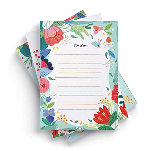 Image of To Do List Note Pads (Set of 3) | Cute Floral Memo Notepads by Ana Sanfelippo