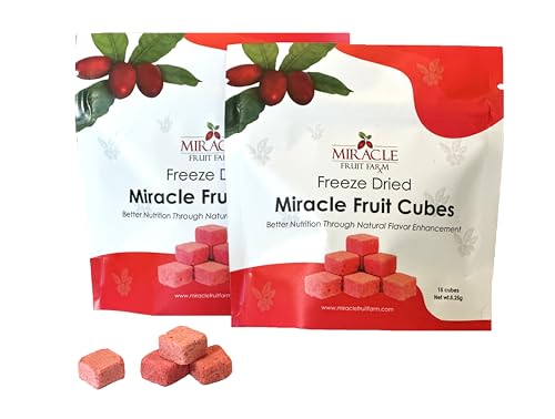 Miracle Fruit Cubes, 15 count (Pack of 2) Shipped direct from the farm never from a warehouse/Achieve better nutrition through natural flavor enhancement