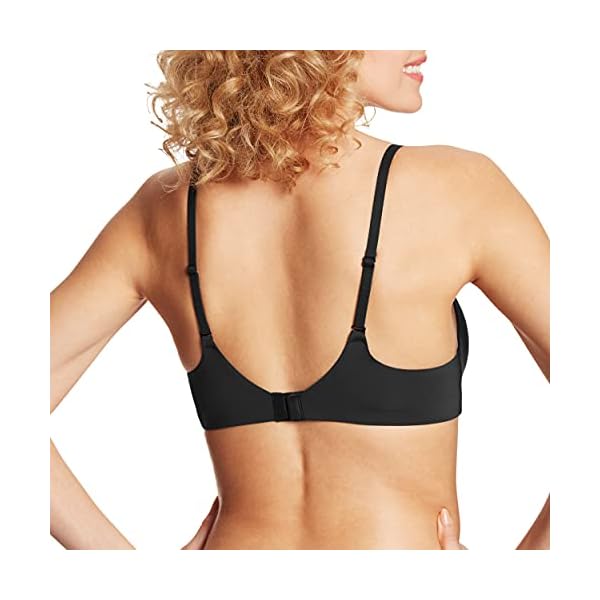 Maidenform-Womens-Pure-Comfort-T-Shirt-Wireless-Bra-DM7681 Maidenform womens Pure Comfort T-shirt Wireless Dm7681 T Shirt Bra, Black, Small US