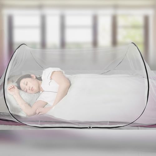 Tienda mosquitera plegable para cama, ligera y ventilada miniatura 5