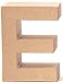 Produktbild NaturGut Papp-Buchstabe E 17,5x5,5cm Pappartikel Pappart Bemalen Basteln Dekorieren Braun Pappmaché