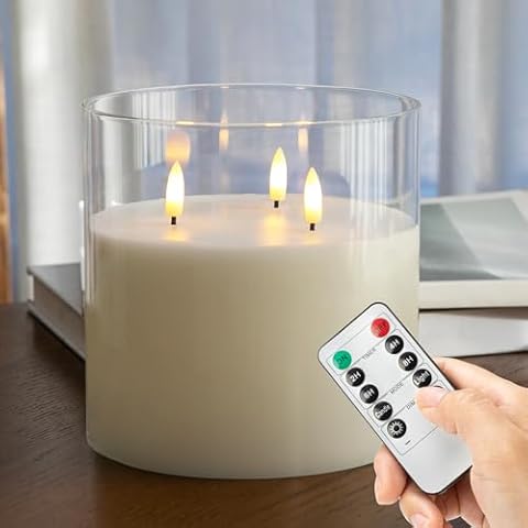 AFINETH Extra Large Flameless Candle Cover