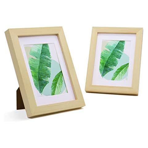 5x7 Picture Frame Solid Wood Picture Frames Set of 2 (Natural) Cover