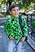 Minecraft Creeper Little Boys Fleece Zip Up Jacket Green 5-6