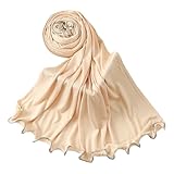 YUEHUINIAO Soft Cotton Hijab Scarf for Women Elegant Scarves Head Wrap Fashion Long Shawl Multiuse Muslims Shawl Essentia