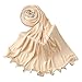 YUEHUINIAO Soft Cotton Hijab Scarf for Women Elegant Scarves Head Wrap Fashion Long Shawl Multiuse Muslims Shawl Essentia