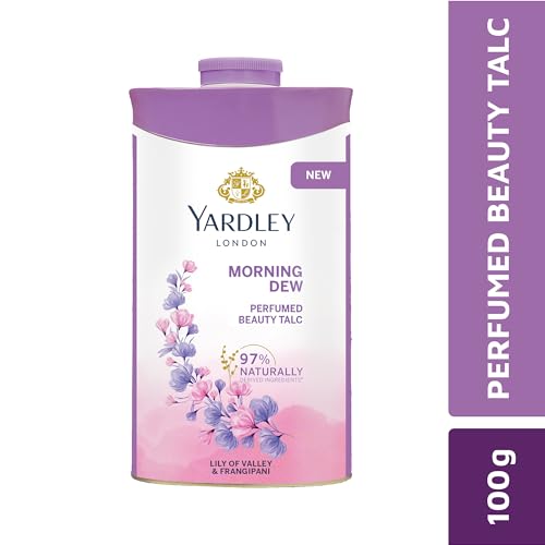 Image of Yardley London Morning Dew Perfumed Beauty Talc | For Fragrant Glow |100g