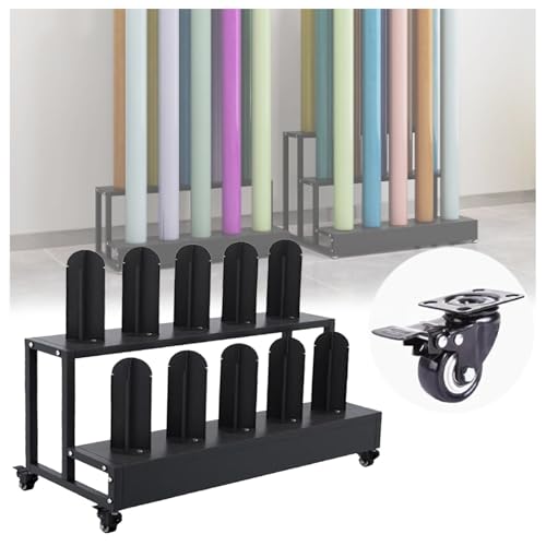 Carro organizador de vinilos de coche con capacidad para 15 rollos
