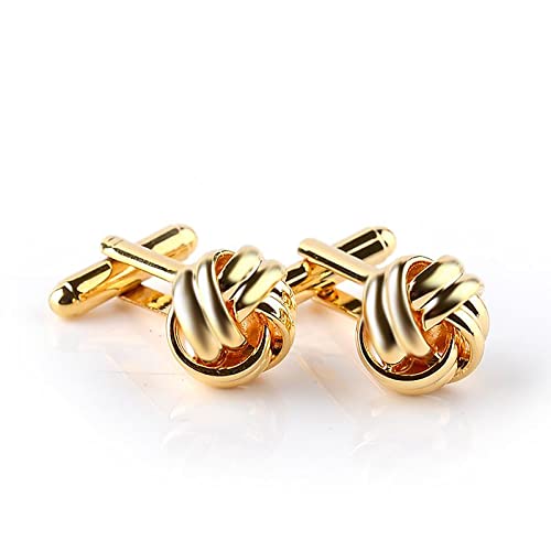 Herren Manschettenknöpfe Hochzeit Lieben Knoten Cufflinks Edelstahl, Hochzeitsgeschenke für Herren Hemden Cover