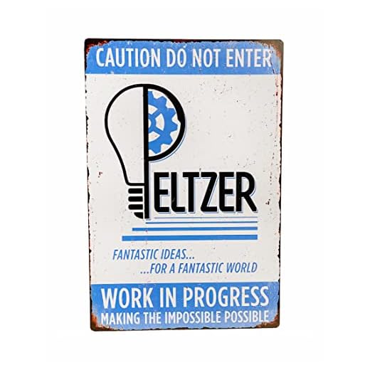 Trick Or Treat, Réplica Cartel Metal Peltzer Gremlins De Gremlins