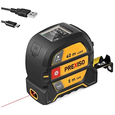 PREXISO 40m Laser Rangefinder with Tape Measure Cover