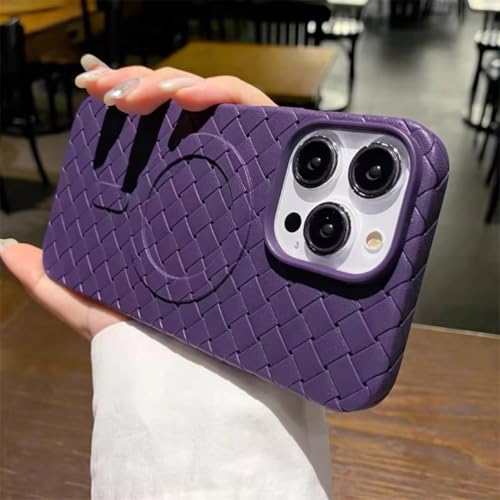 Étui magnétique iPhone 13 Pro Max violet ventilé pour induction MagSafe