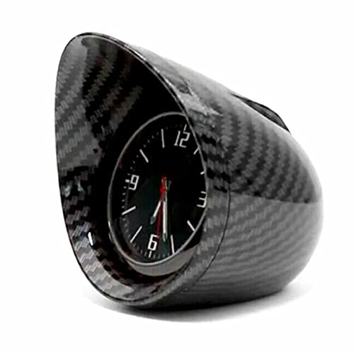 CITALL Universal coche interior salpicadero reloj luminoso puntero retroiluminación fibra carbono estilo Shell Cover