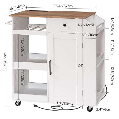 Kitchen-Island-with-Power-Outlet-Kitchen-Storage-Island-with-Drawer-Rolling-Kitchen-Cart-on-Wheels-Spice-Rack-Towel-Rack-Wine-Rack-for-Dining-Room-White-and-Walnut-KIBZ122E01