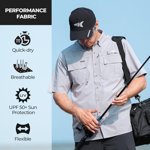 KastKing ReKon Men's Fishing Shirts, Well Made, Quick-Dry Short & Long Sleeve Hiking Beach Shirts, Sun Protection2