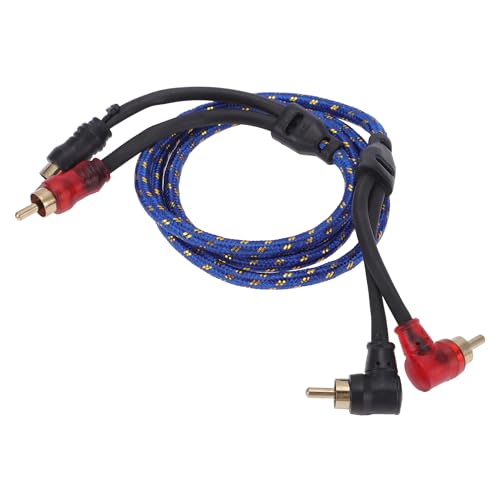 TUCKBOLD Câblage D'Amplificateur Audio pour Voiture 1M 3.28Ft Compatible | Câblage D'Amplificateur Audio Complet Bleu 1 Pièce