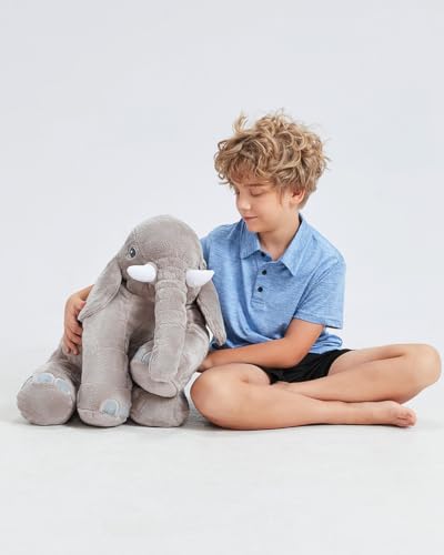 corimori Großes Elefanten Kuscheltier I extra Flauschiger Elefant 60cm, XXL Plüschtier