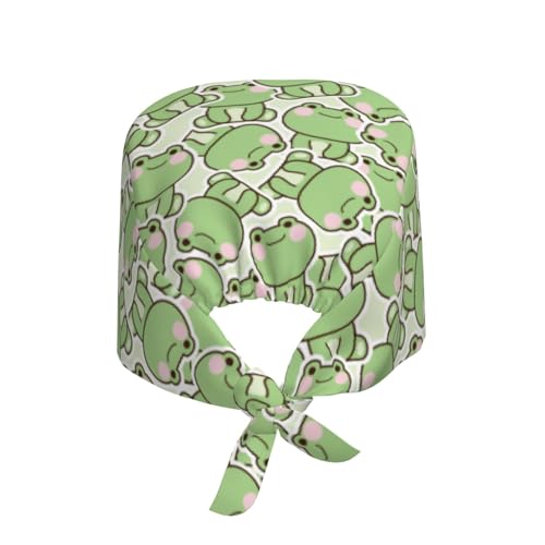 Image of Adjustable Working Cap Breathable Unisex Women Men Elastic Bandage Tie Back Hats Scrub Nursing Doctor Surgeon Cap