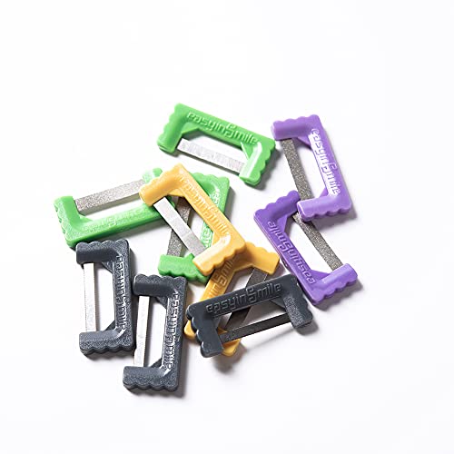 Image of 10pcs Easyinsmile IPR Dental Kit Orthodontic Interproximal Enamel Reduction Strips Tooth Polish Abrasive Saw Oral Care Cleaning Tool(Multi-Colored)