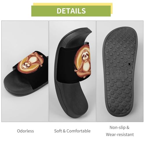 Sloth Energy Saving Mode Slippers for Men Wormen Shower Bathroom Slipper Indoor Beach Non Slip Sandal 7