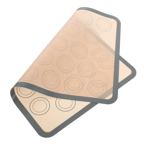 VALICLUD Tappetino da Forno in Silicone Platino Medio Antiaderente Resistente al Calore Riutilizzabile per Biscotti Macaron e Cottura Senza Olio Facile da Pulire