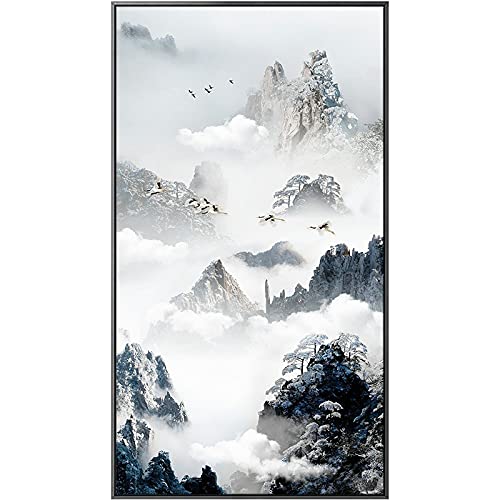 Broderie diamant oie sauvage grand format 70x120cm kit complet point de croix
