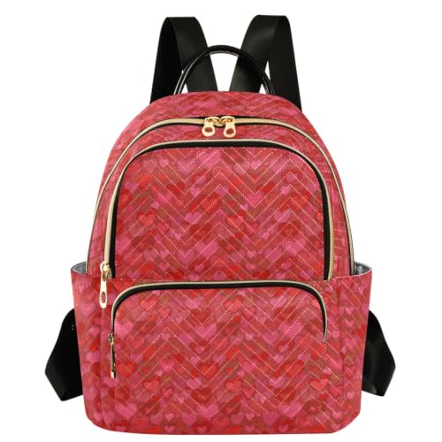 Mochila de corazones para deportes al aire libre y paseos casuales