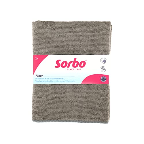 Sorbo Mikrofaser-Bodentuch, großes Bodentuch, streifenfrei, super saugfähig, Staubwedel, vielseitig einsetzbar, perfekt für die Reinigung von Autos, Böden und Zuhause, 50 cm x 60 cm
