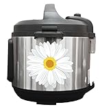 Daisy Flowers White - 6 inch Vinyl Decals for Instant Pot Appliances